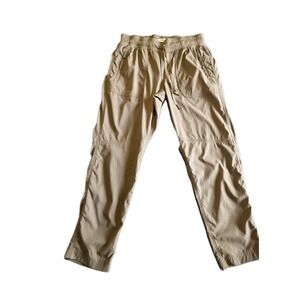 L L Bean Vista Camp Pants Womens S Petite Mocha Slim-Leg Lightweight Packable